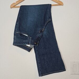 Eddie Bauer Shaped Bootcut, Womens Size 4S, Dark Blue Denim